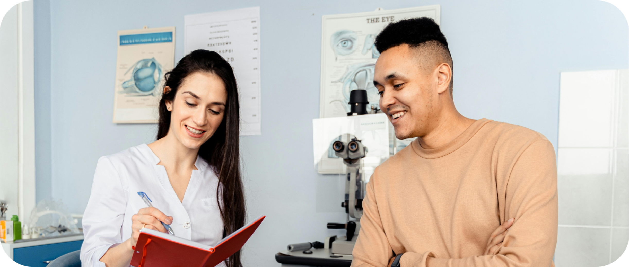 Doctor talking to a patient