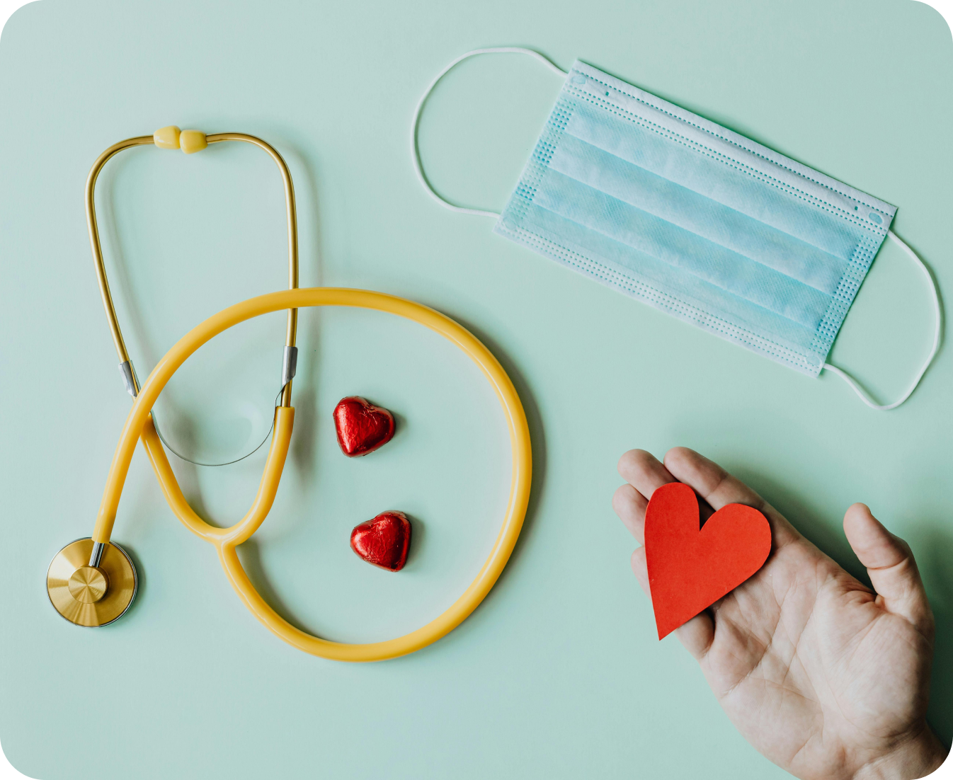 Pre-Placement Health Screening tools including stethoscope and medical supplies for employee health checks